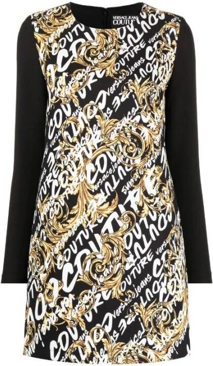 Versace Jeans Couture Dresses Black Zwart Dames