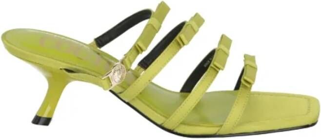 Versace Jeans Couture Fabric sandals Geel Dames