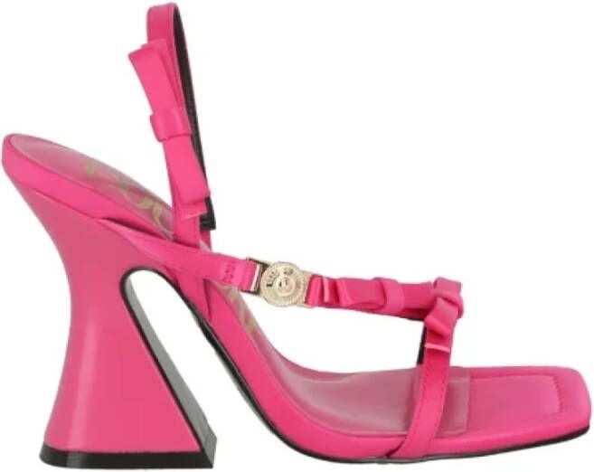 Versace Jeans Couture Fabric sandals Roze Dames