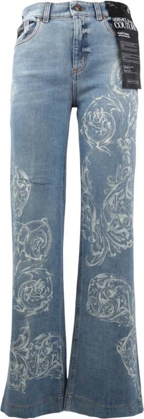 Versace Jeans Couture Flared Jeans Blauw Dames