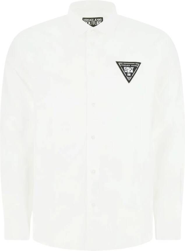Versace Jeans Couture Witte Couture Overhemd voor Heren White Heren