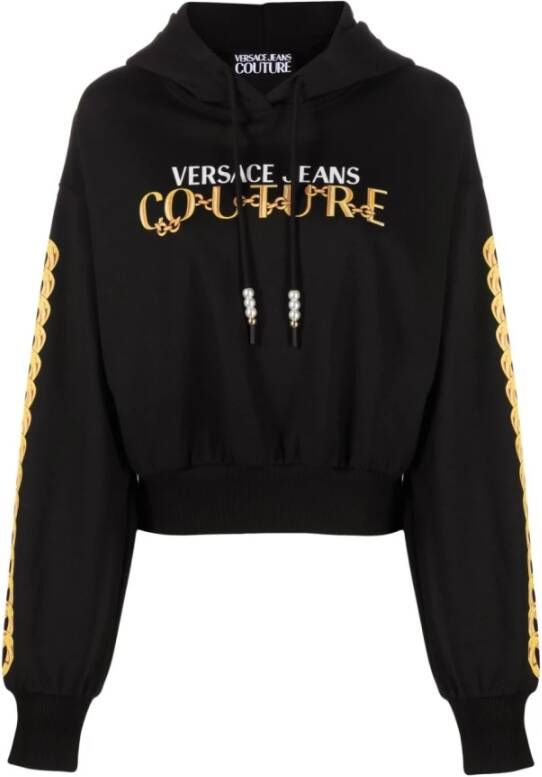 Versace Jeans Couture G89 Fleece Sweatshirt Zwart Dames