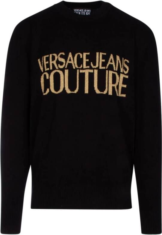Versace Jeans Couture Gebreide kleding voor mannen Black Heren
