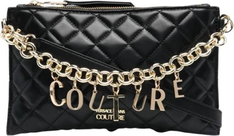 Versace Jeans Couture Gewatteerde pochette -tas Zwart Dames