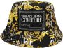 Versace Jeans Couture Barocco Print Unisex Zwarte Hoed Multicolor Unisex - Thumbnail 1