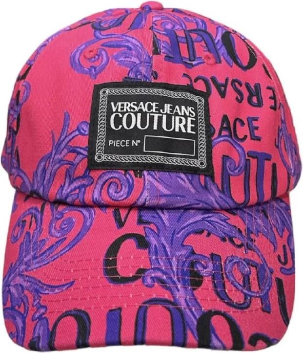 Versace Jeans Couture Fuchsia Couture All Over Print Dameshoed Pink Dames