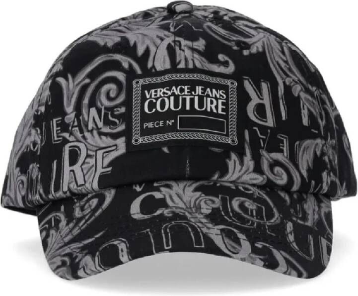 Versace Jeans Couture Logo Couture Black Grey Baseball CAP Zwart Heren
