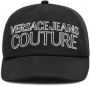 Versace Jeans Couture Zwarte Unisex Pet met Geborduurd Logo Black Unisex - Thumbnail 1