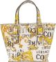 Versace Jeans Couture Witte Barokprint Handtas met Logogespen Multicolor Dames - Thumbnail 1