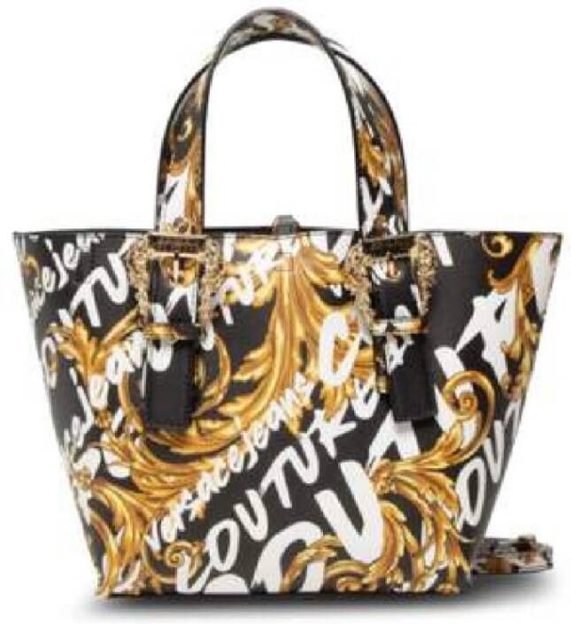 Versace Jeans Couture women; handbag cross-body messenger bag purse Logo Brush Couture I Zwart Dames