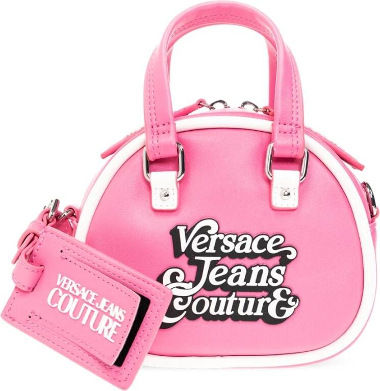Versace Jeans Couture Handtas met logo Roze Dames