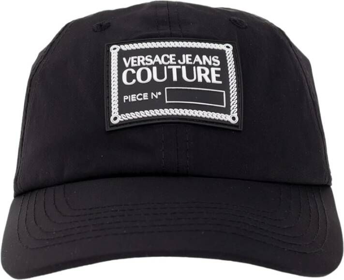 Versace Jeans Couture Zwarte baseball cap voor vrouwen Black Dames