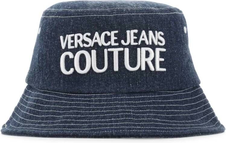 Versace Jeans Couture Luxe comfortabele hoed voor mannen Blue Heren