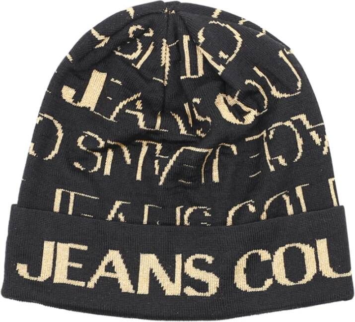 Versace Jeans Couture Monogram beanie Zwart Heren