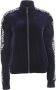 Versace Jeans Couture Velvet Zip-Through Sweatshirt Hoodie Blue Dames - Thumbnail 1