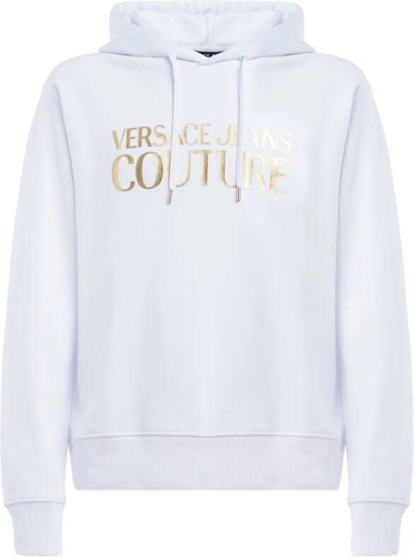 Versace Jeans Couture Hoodie With Lamina Logo Print Blauw Heren