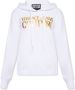 Versace Jeans Couture Dikke lamina logo print hoodie Wit Dames - Thumbnail 3