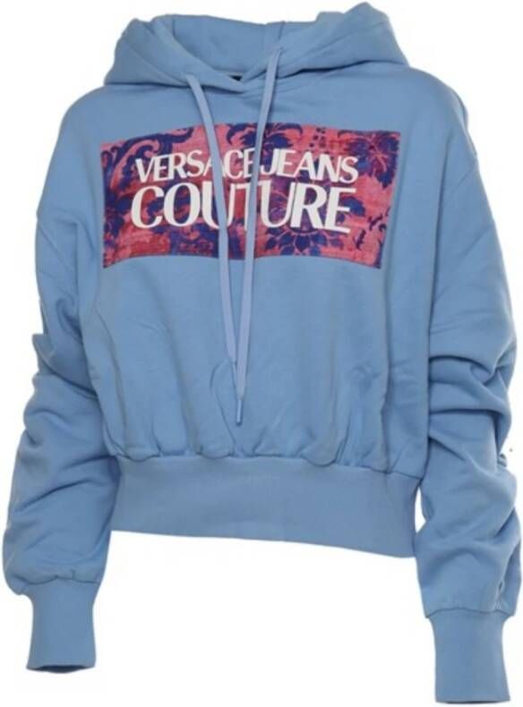 Versace Jeans Couture Stijlvolle Sweaters Collectie Blue Dames