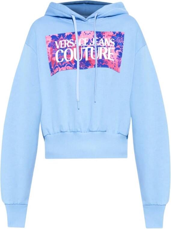 Versace Jeans Couture Hoodies Blauw Dames