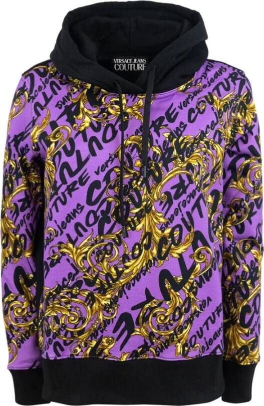 Versace Jeans Couture Hoodies Paars Dames