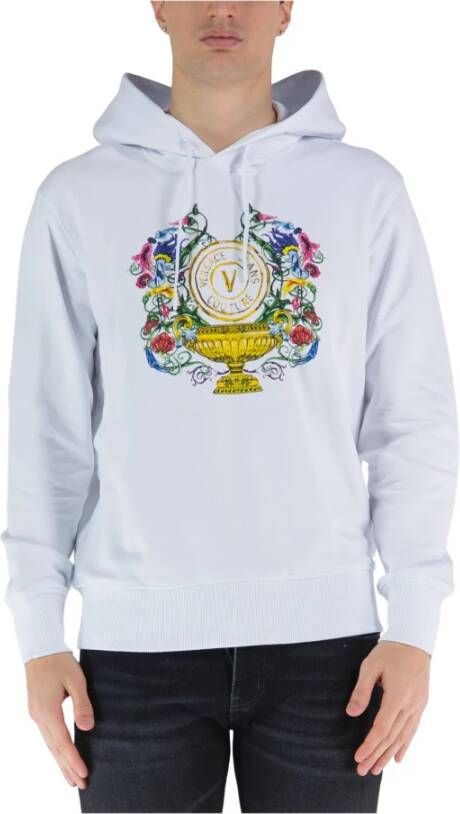 Versace Jeans Couture Sweaters White Wit Heren