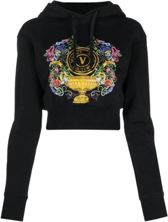 Versace Jeans Couture Stijlvolle Sweaters voor Mannen en Vrouwen Black Dames