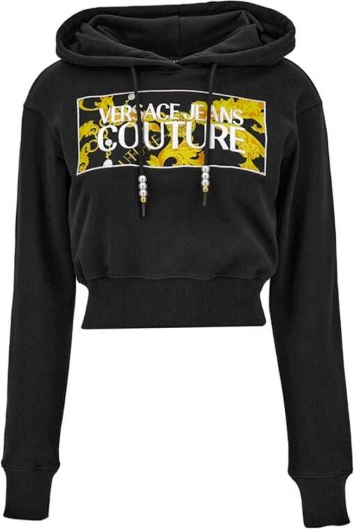 Versace Jeans Couture Zwarte Sweatshirts voor Dames Aw23 Black Dames