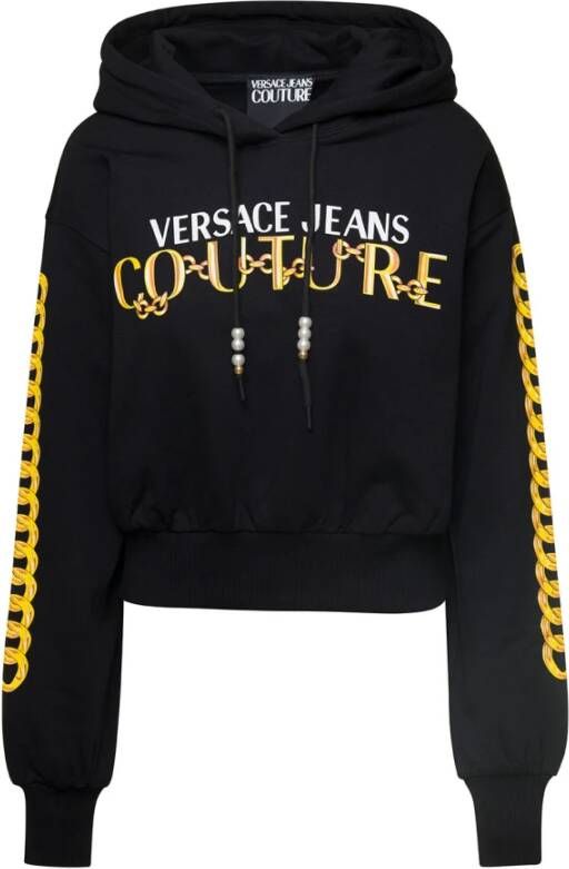 Versace Jeans Couture Modieuze en Unieke Dames Sweatshirt Black Dames