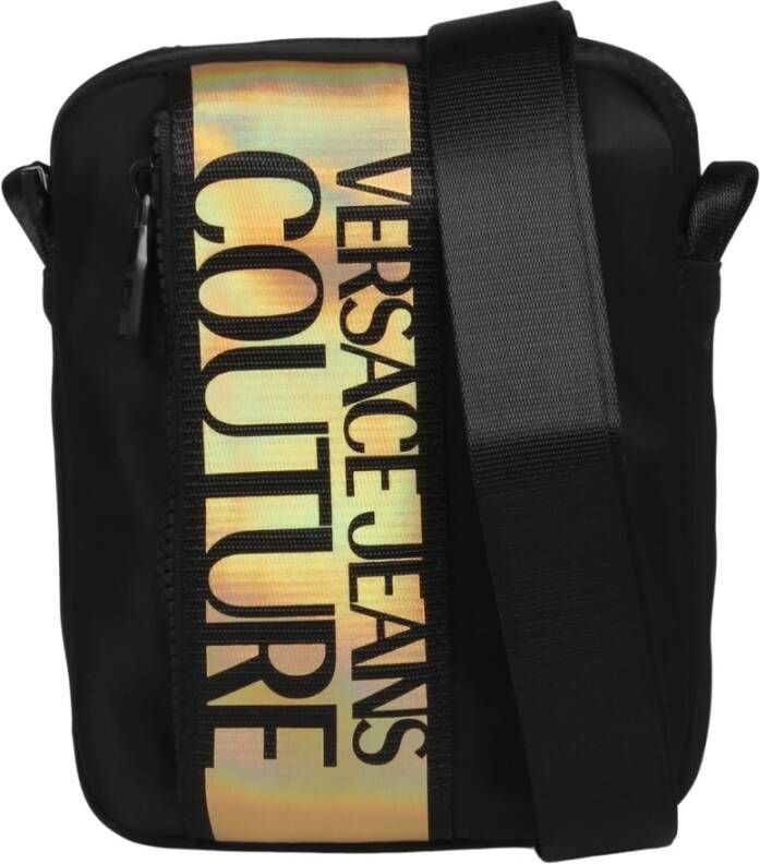 Versace Jeans Couture Iconische Logo Messenger Tas Black Heren