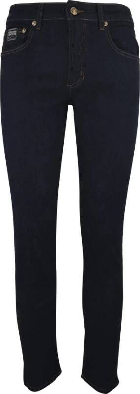Versace Jeans Couture Versace Slim-Fit Jeans Blauw 100% Katoen Blue Heren