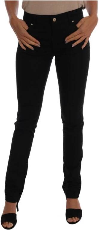 Versace Jeans Couture Jeans katoenen stretch slanke denim Black Dames