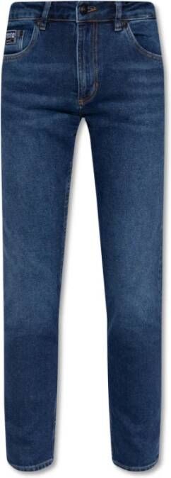 Versace Jeans Couture Straight-Leg Jeans 5 Pocket Blauw Heren