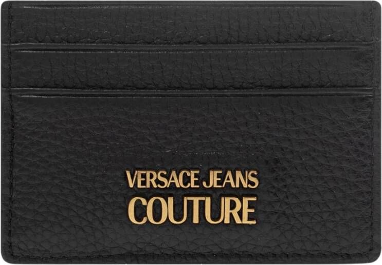 Versace Jeans Couture Stijlvolle Portemonnees voor Mannen en Vrouwen Black Heren