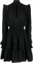 Versace Jeans Couture Zwarte jurk met opstaande kraag Black Dames - Thumbnail 3