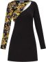 Versace Jeans Couture A-Lijn Mini Jurk met Uitsnijdingen Black Dames - Thumbnail 1
