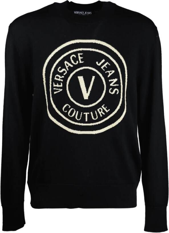 Versace Jeans Couture Knitwear 73Gafm03Cm01Ak42 Zwart Heren