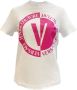 Versace Jeans Couture Dames T-shirt met Logo aan de voorkant Wit White Dames - Thumbnail 1