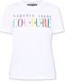 Versace Jeans Couture Multicolor Logo T-shirt voor Dames S White Dames - Thumbnail 1