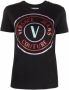 Versace Jeans Couture Glitter Logo Korte Mouw T-shirt Black Dames - Thumbnail 1