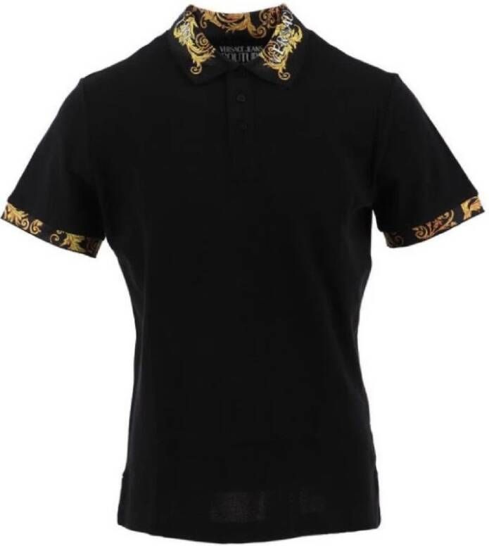 Versace Jeans Couture Premium Logo Polo Shirt Black Heren