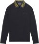 Versace Jeans Couture Lange Mouw Zwarte Polo voor Heren Xxxl Black Heren - Thumbnail 1