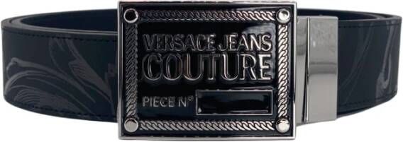 Versace Jeans Couture Barokkoningen Leren Riem Black Heren