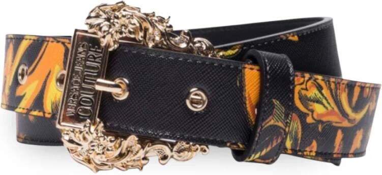 Versace Jeans Couture Koninklijke barokke riem Zwart Dames