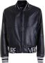 Versace Jeans Couture Stijlvolle Leren Jas voor Heren Black Heren - Thumbnail 1