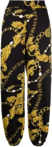 Versace Jeans Couture Leather Trousers Zwart Dames