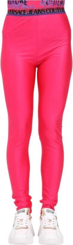 Versace Jeans Couture Trendy Leggings Pink Dames