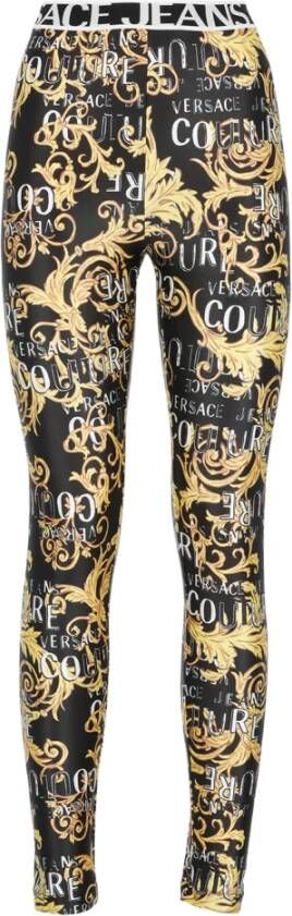 Versace Jeans Couture Luxe Logo Print Leggings Multicolor Dames