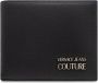 Versace Jeans Couture Zwarte Leren Portemonnee met Logo Design Black Heren - Thumbnail 1