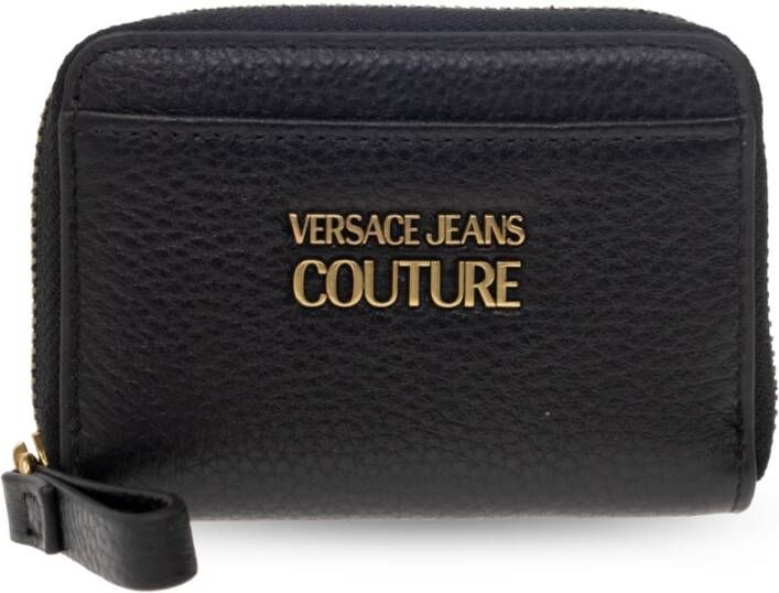 Versace Jeans Couture Zwarte Portemonnees Stijlvol Ontwerp Black Heren