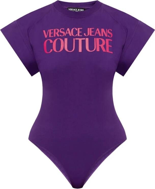 Versace Jeans Couture Lichaam met logo Paars Dames
